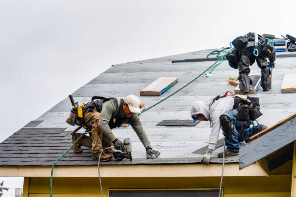 Professional Gutter Installation technician working in Wolftown, VA